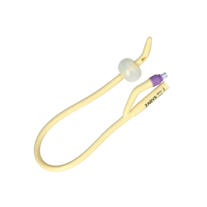 Katéter močový foley 2-cestný Tiemann fialový Ch.22-385mm